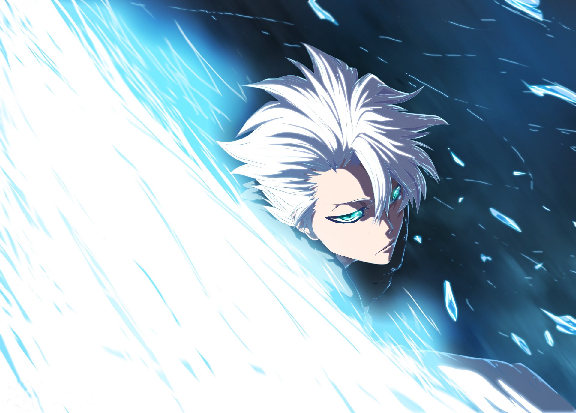 toshiro hitsugayu lejía anime shinigami niño arte