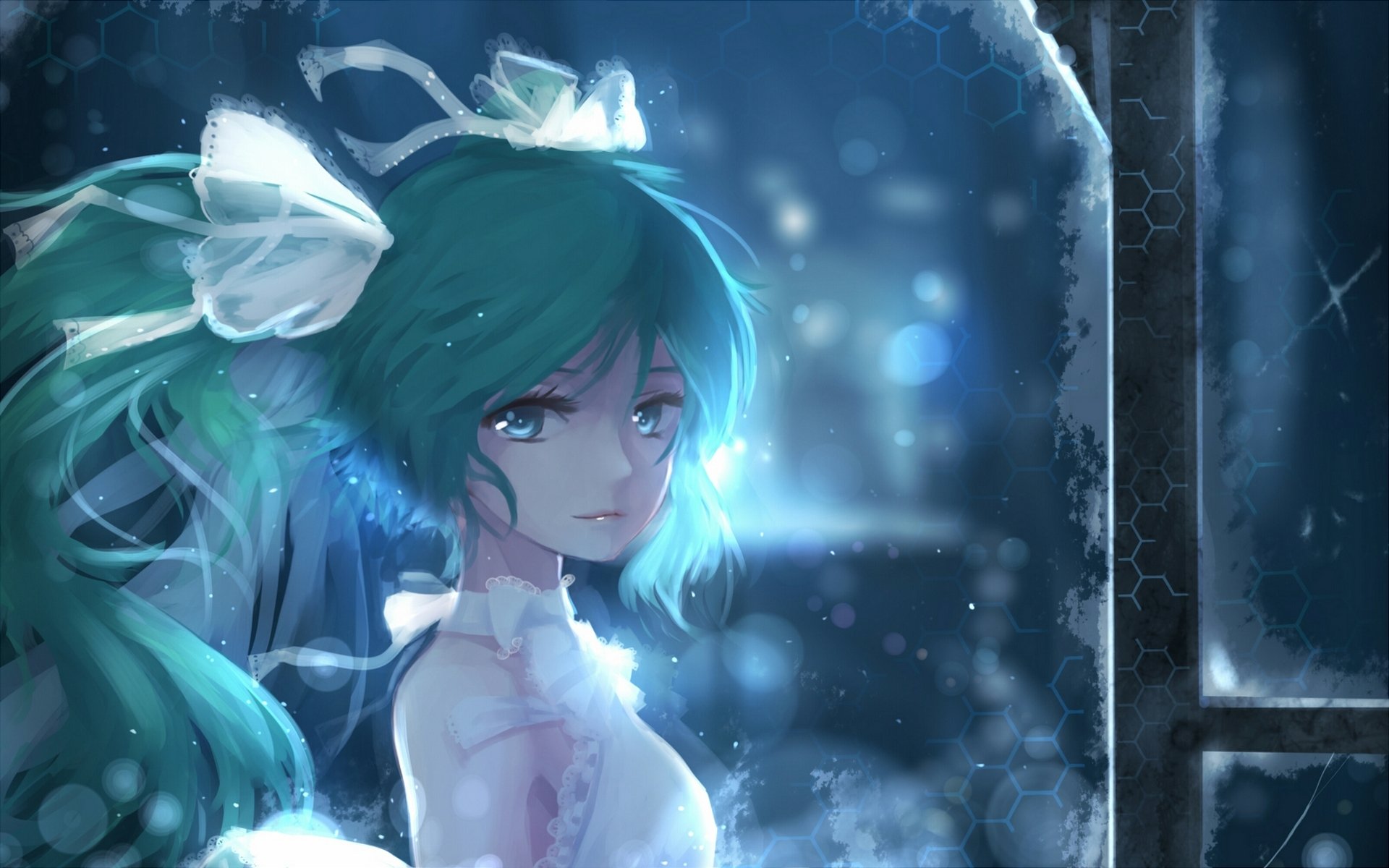 arte sena i ragazza hatsune miku archi vocaloid neve inverno anime