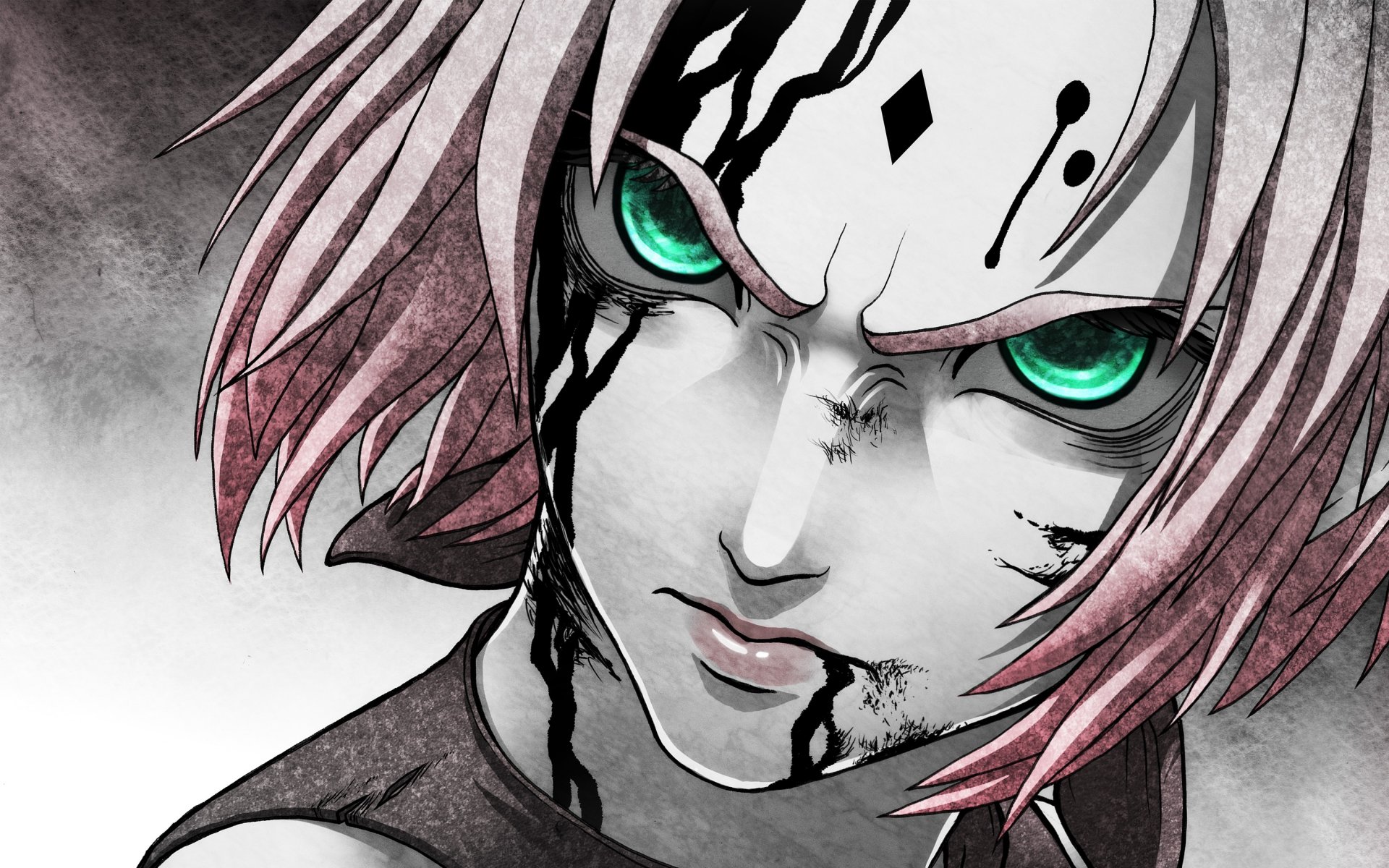 sakura naruto art visage fille anime sakura haruno