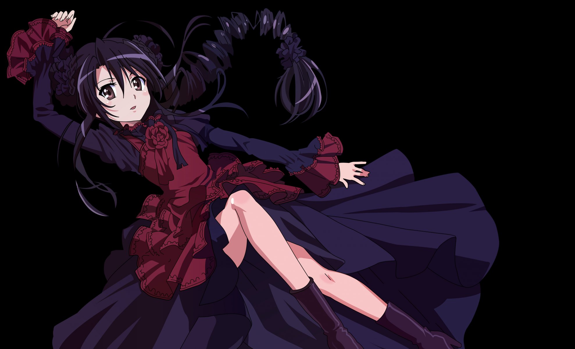 art anime ogneglazaya hashanah shakugan no shana shana girl loli flower