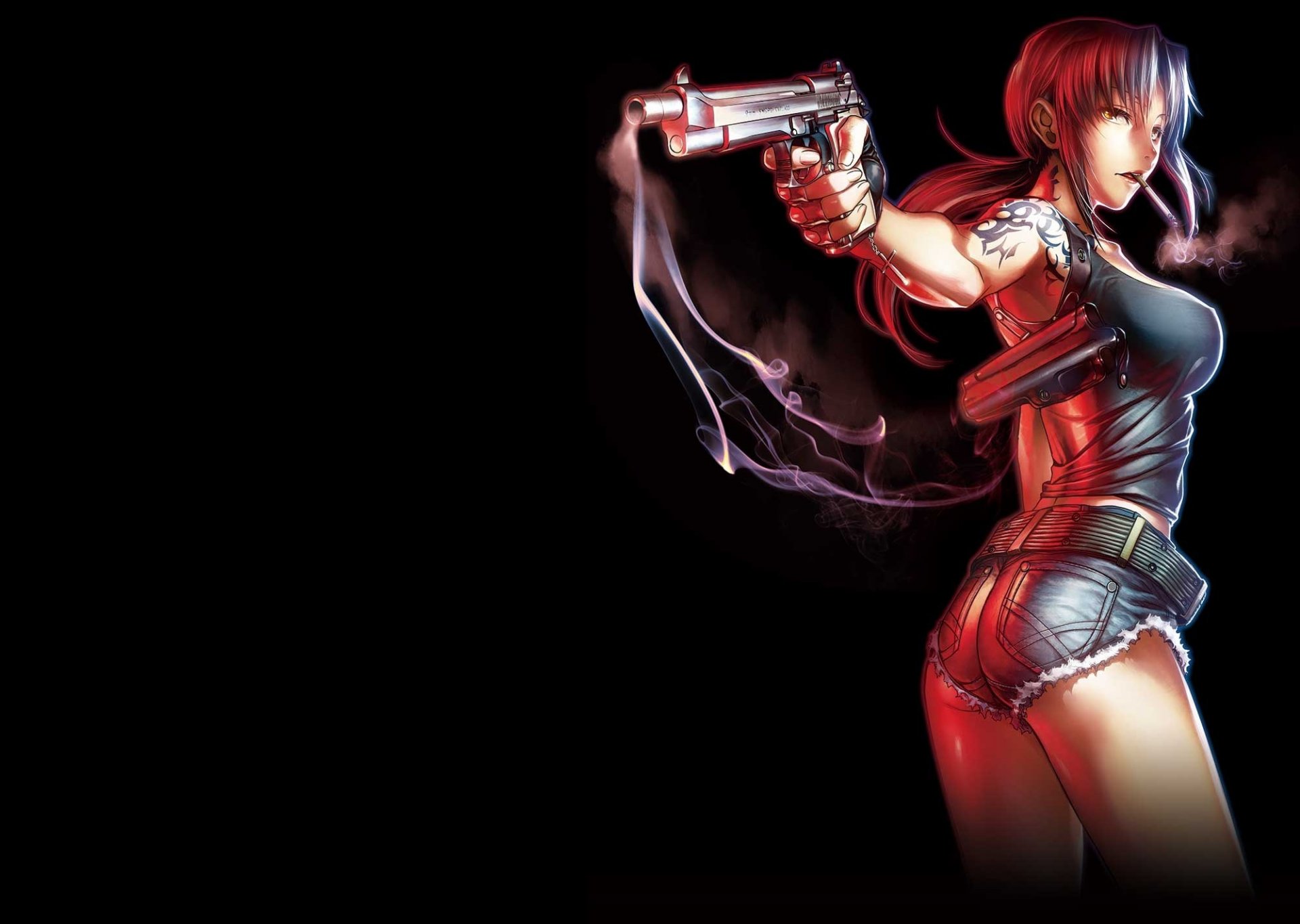 anime kunst mädchen hiroe rey revy black lagoon