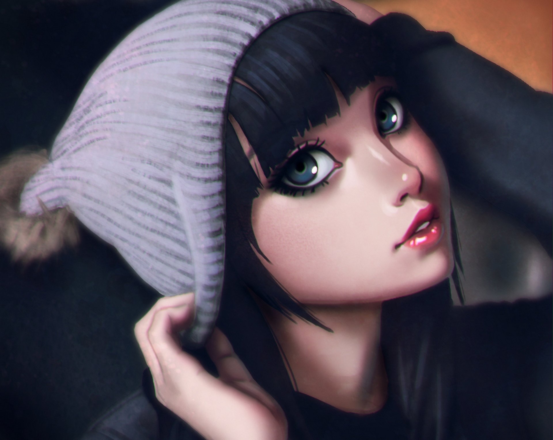 arte xxnikichenxx ragazza cappello faccia anime