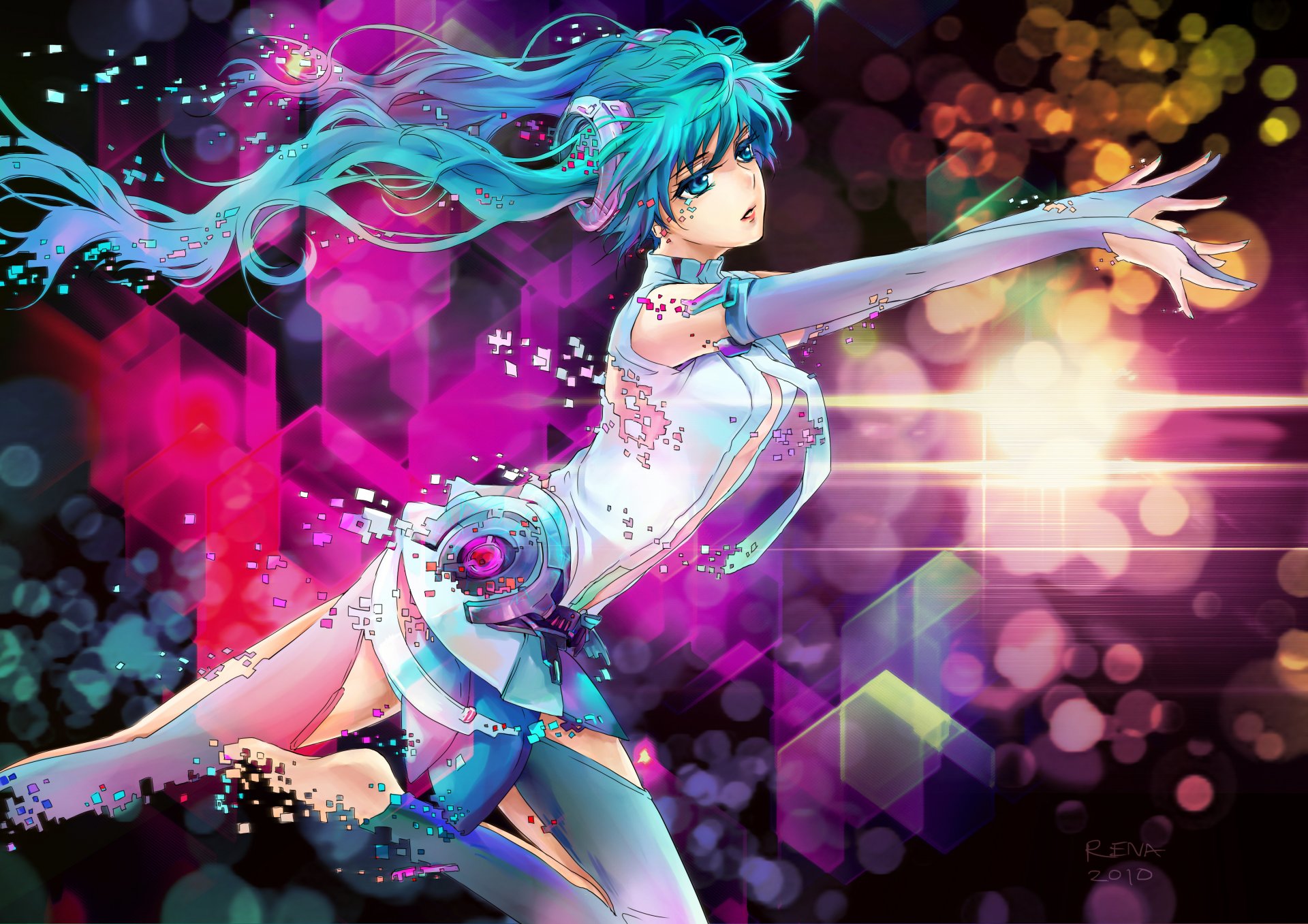 arte vocaloid hatsune miku miku aggiungere ragazza vocaloid