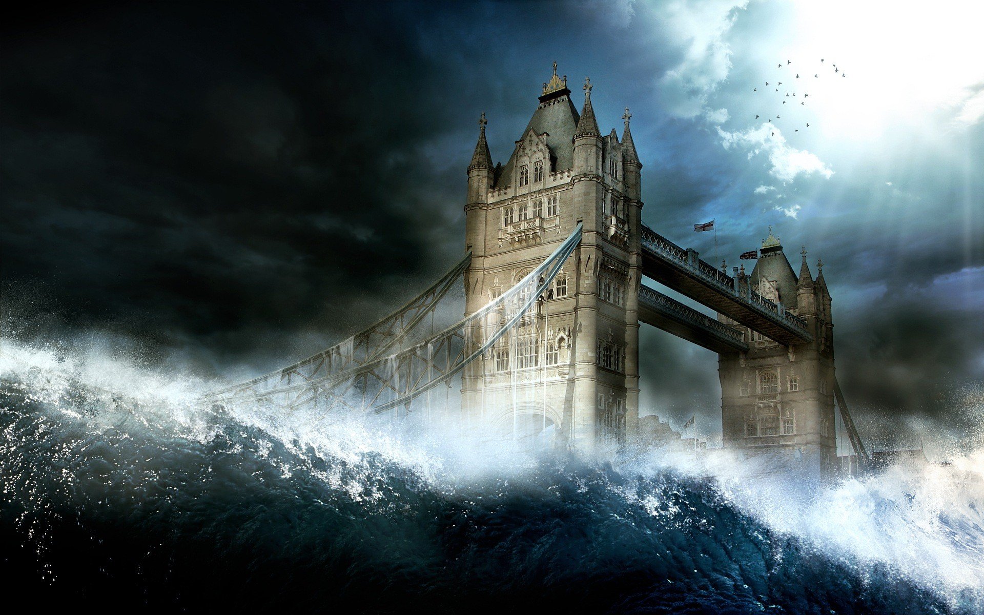 vagues londres angleterre villes