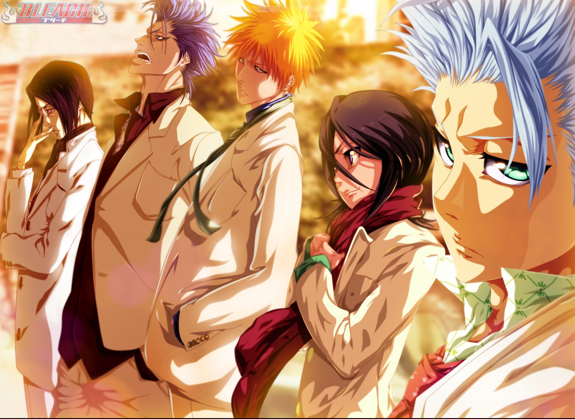 rukia kuchiki ichigo kurosaki uryuu isis bleichmittel grimmjow jaegerjaquez toshiro hitsugayu anime kunst