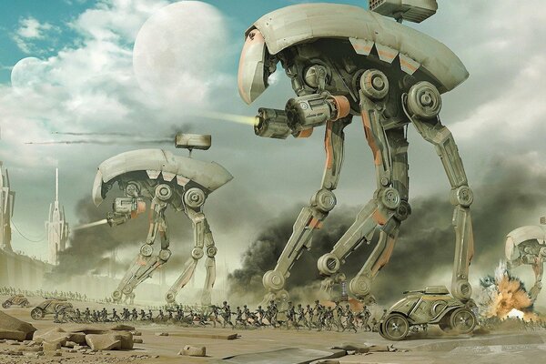 Both humans and droids participated in this war