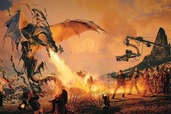 Película protagonizada por el dragón de fuego