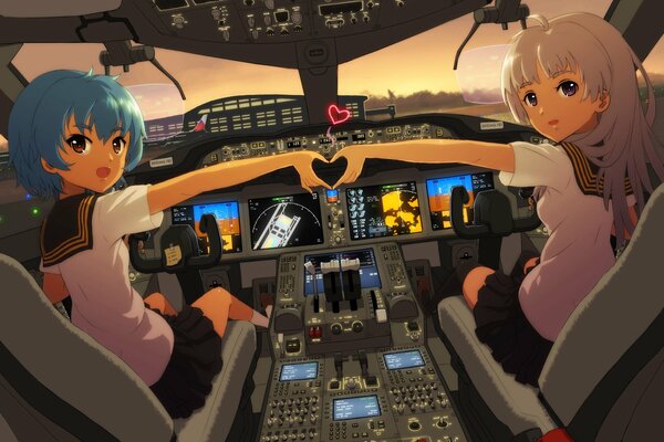 Girls in the cockpit