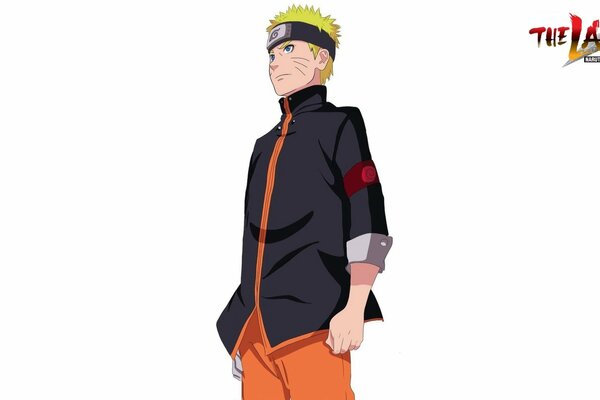 Naruto anime wallpaper on a white background