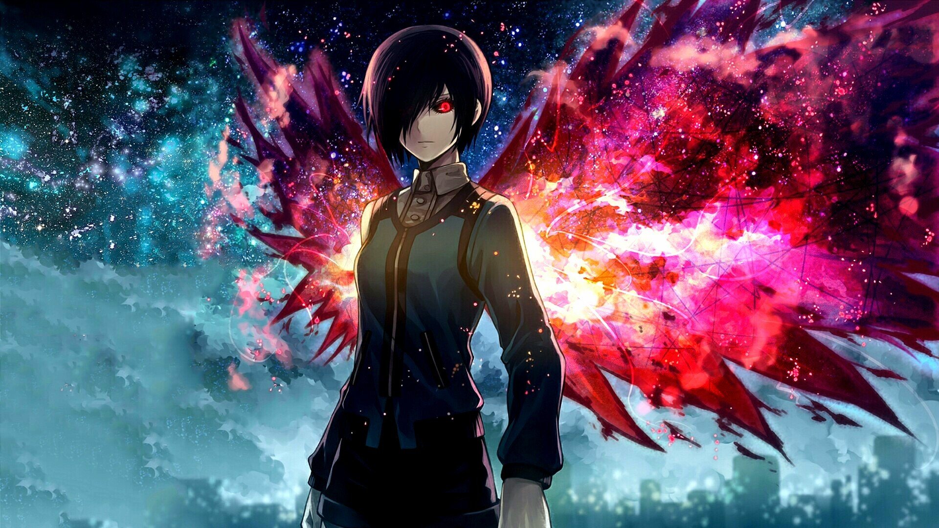 anime kunst tokyo ghoul tokyo ghoul kirishima touka