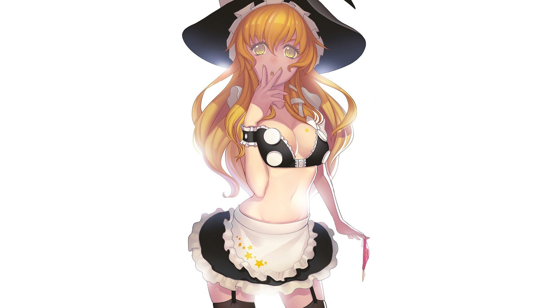 minigonne pantaloncini kirisame marisa bionda bionde sguardo occhi gialli