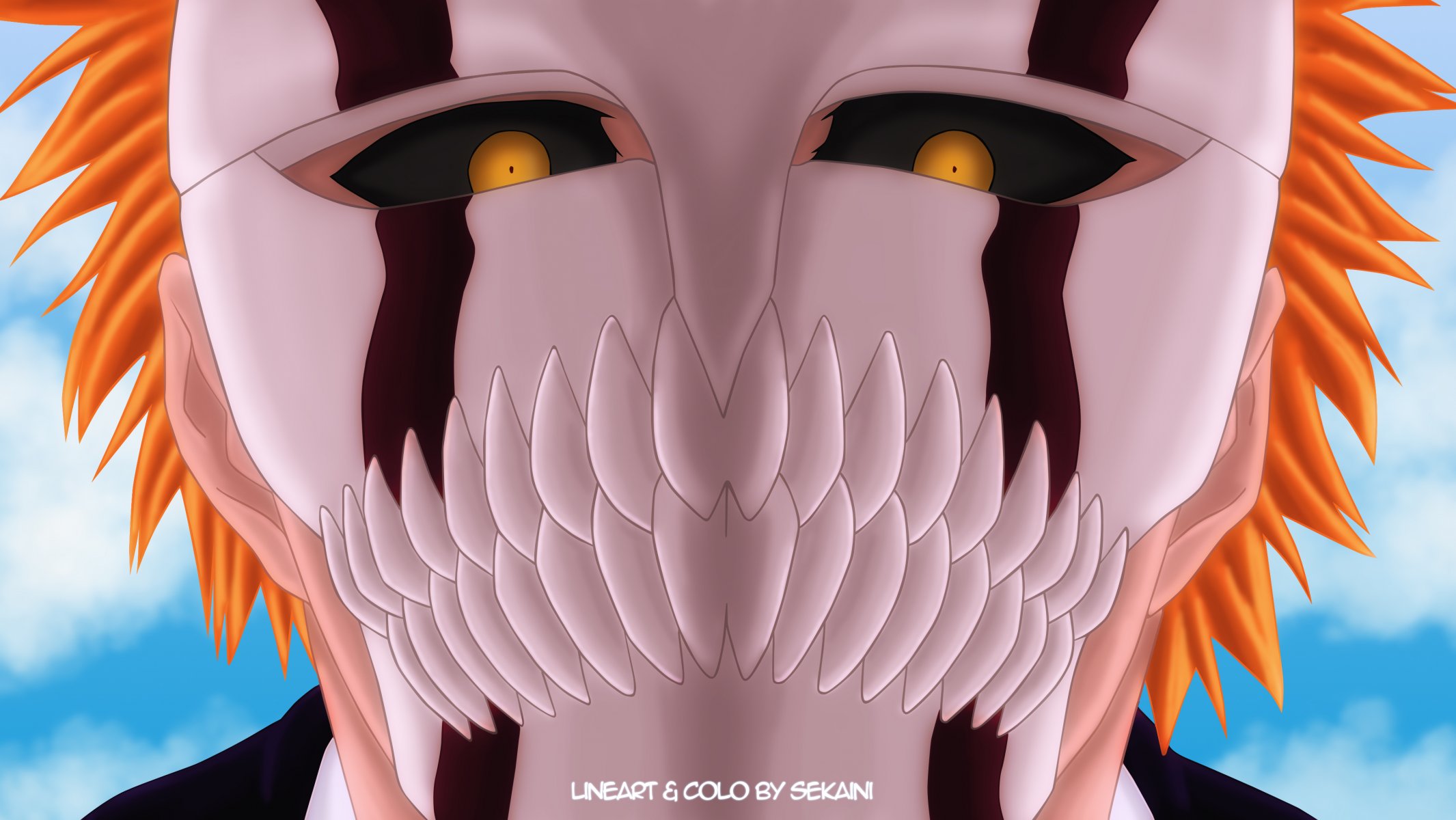 kunst sekaini kerl ichigo kurosaki blick maske sinigami bleichmittel bleichmittel