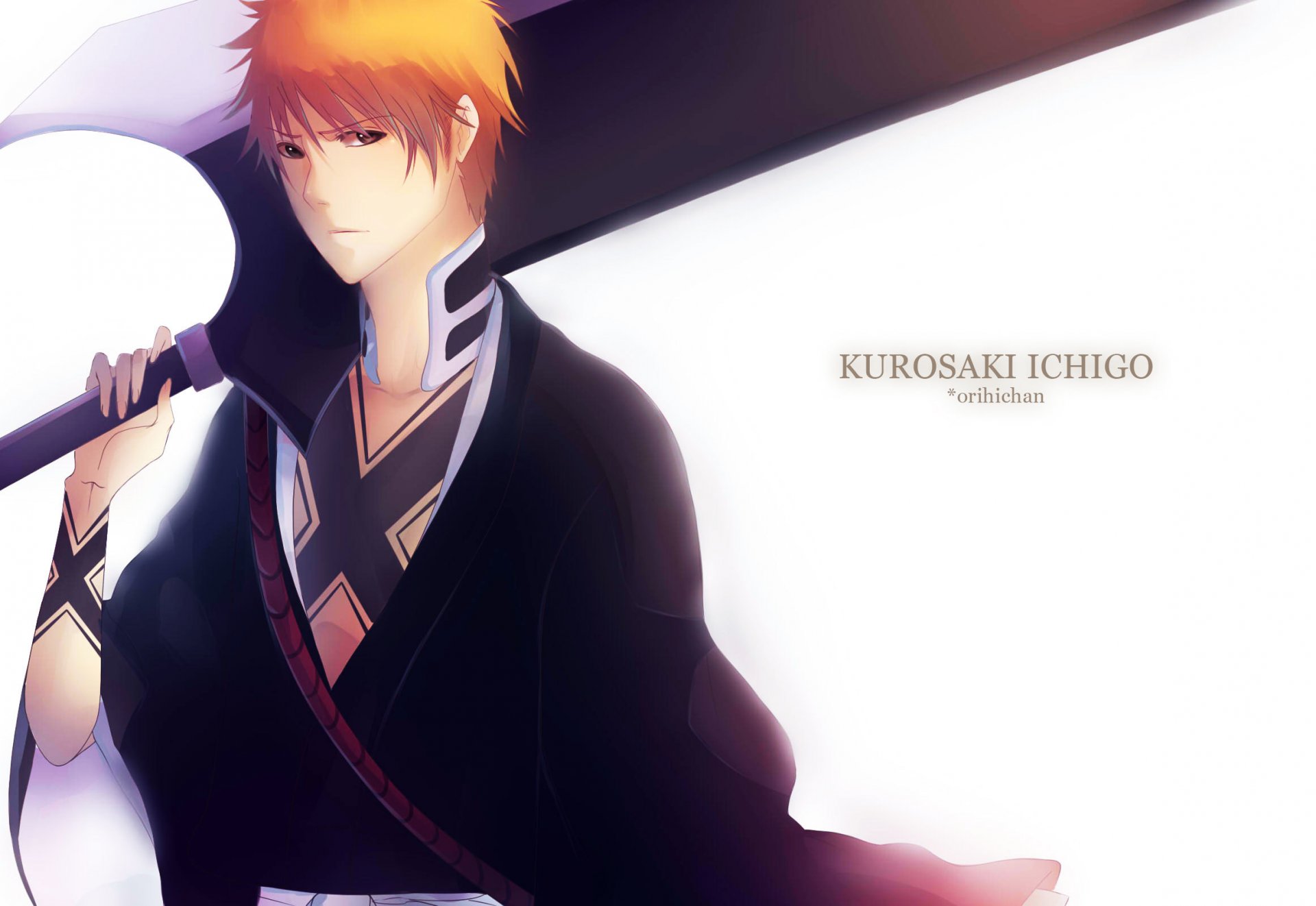 art orichie guy ichigo kurosaki vue tatouage arme épée shinigami eau de javel eau de javel