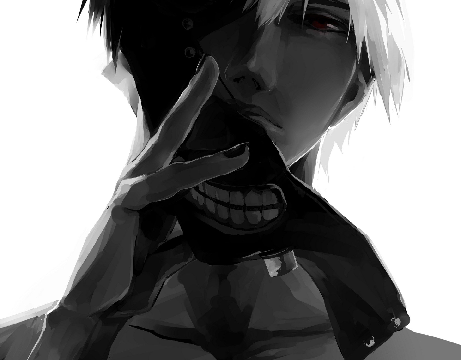 kunst gglemon anime tokyo ghul tokyo ghoul kaneki ken kerl monochrom maske