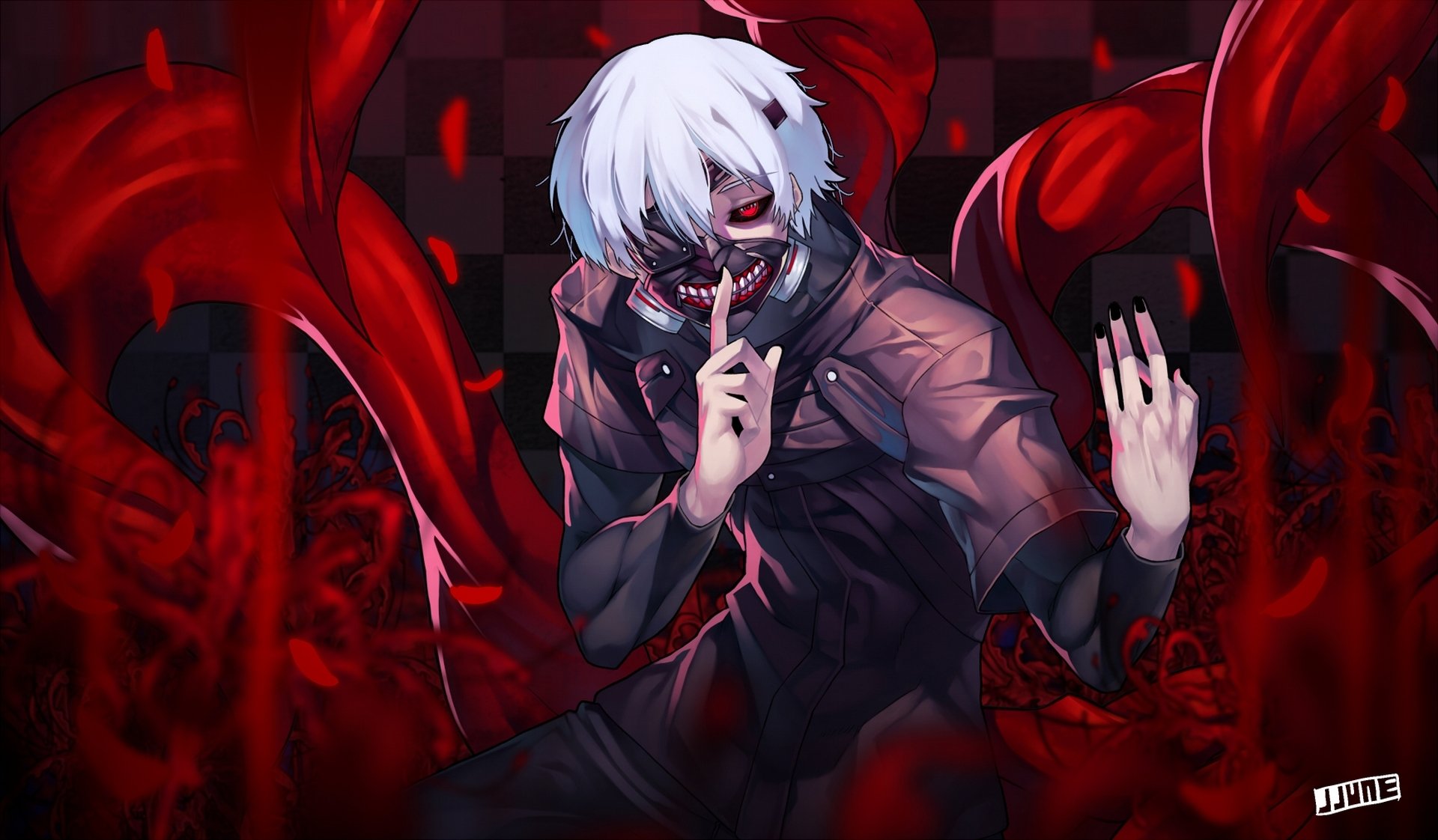 art jjune anime tokyo ghoul tokyo ghoul kaneki ken facet maska gest