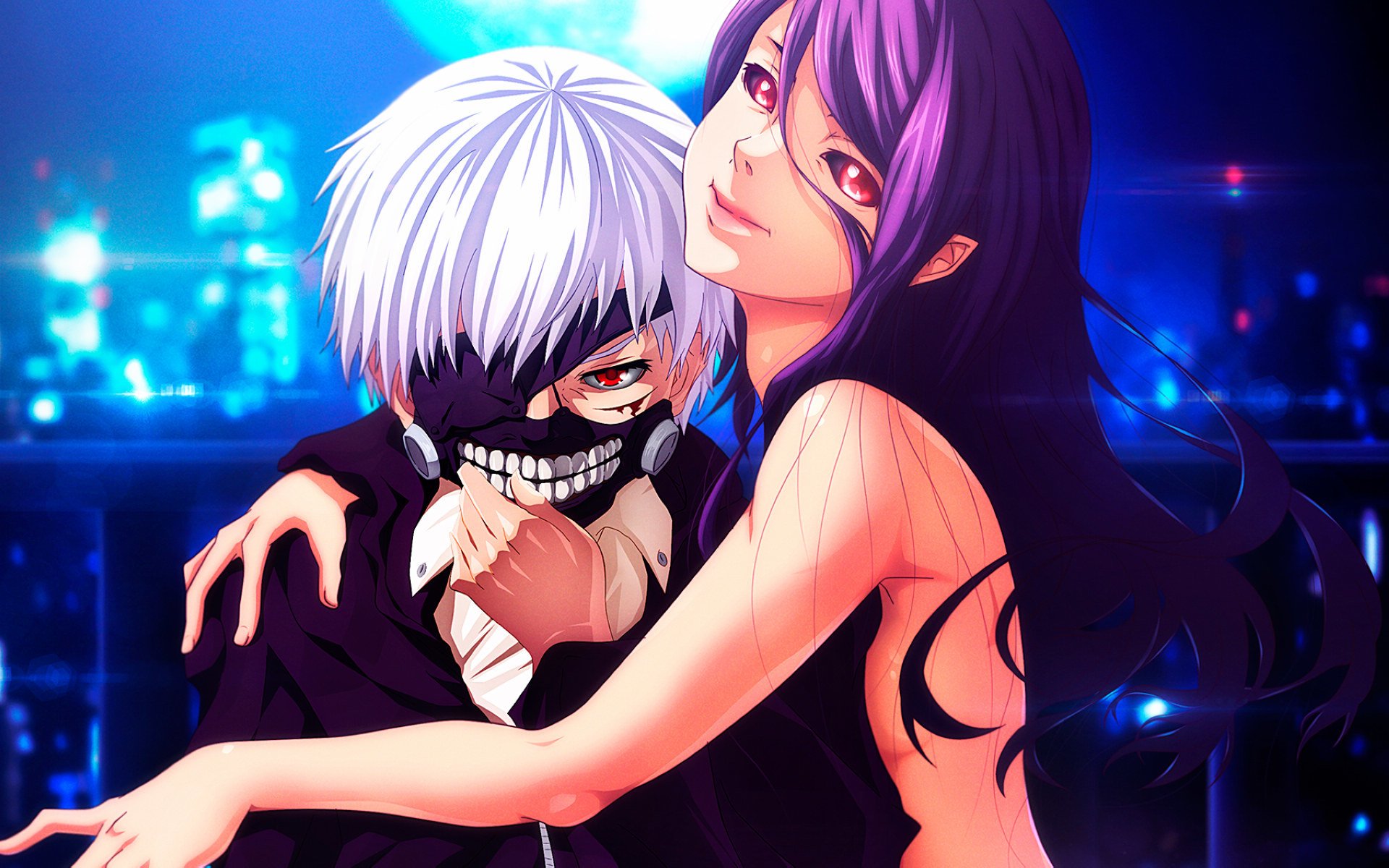 anime arte tokyo ghoul tokyo ghoul ken kaneki kamishiro rize ragazza fidanzato