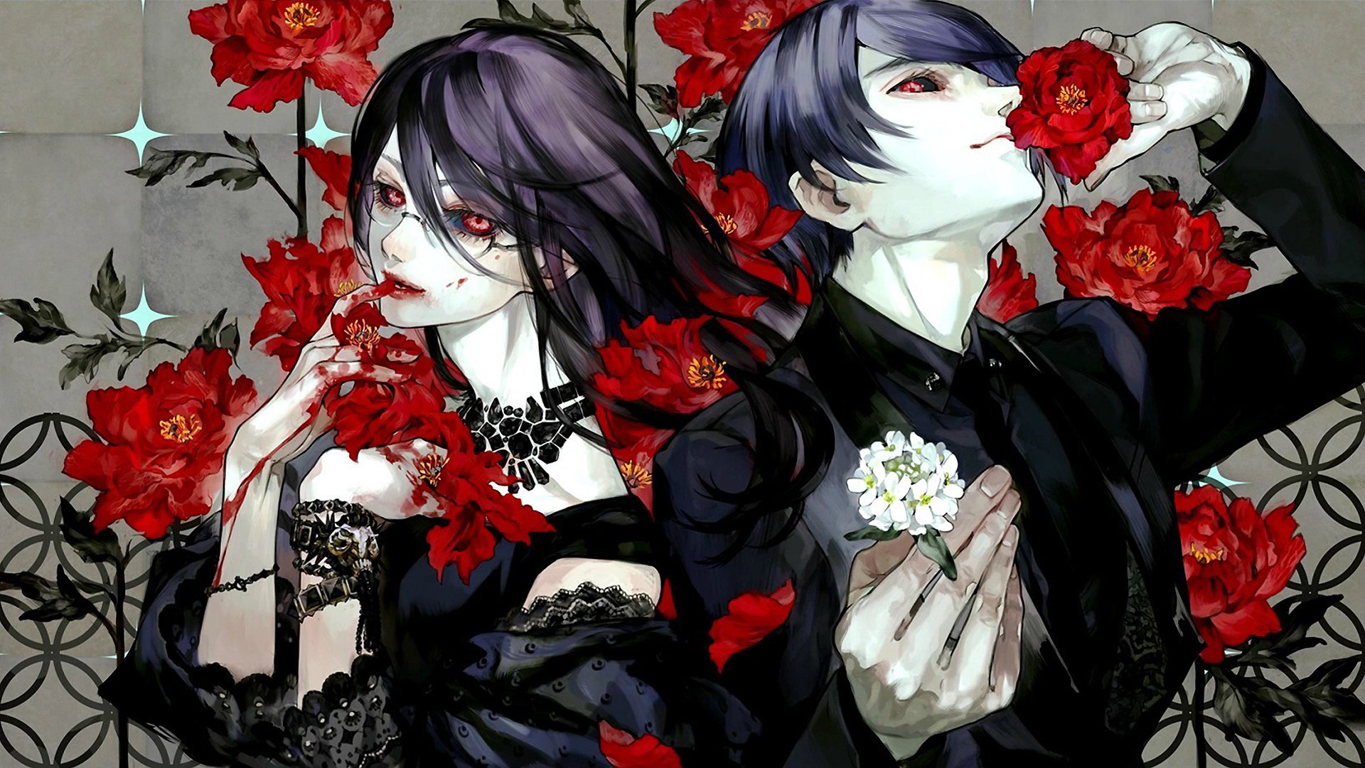 tokio ghoul tokyo ghoul kamishiro rize tsukiyama shuu anime