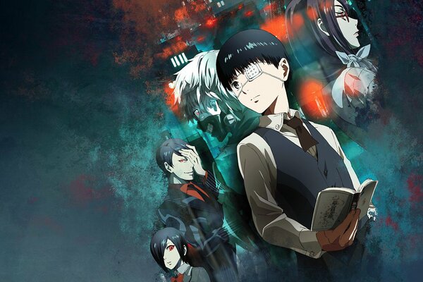 A picture from the anime Tokyo ghoul