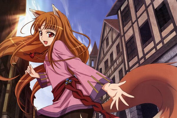 Beautiful holo from the anime wolf and spices