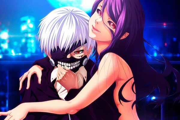  Tokyo Ghoul Kaneki Ken and Kamishiro rize