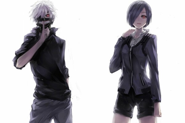  Tokyo Ghoul Kaneki Ken and Kirishima touka