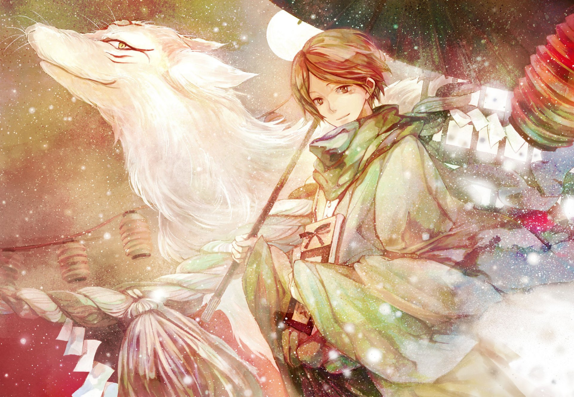 arte irorico natsume yuujinchou anime cuaderno de amistad natsume natsume takashi madara chico youkai nyako-sensei estrellas luces demonio