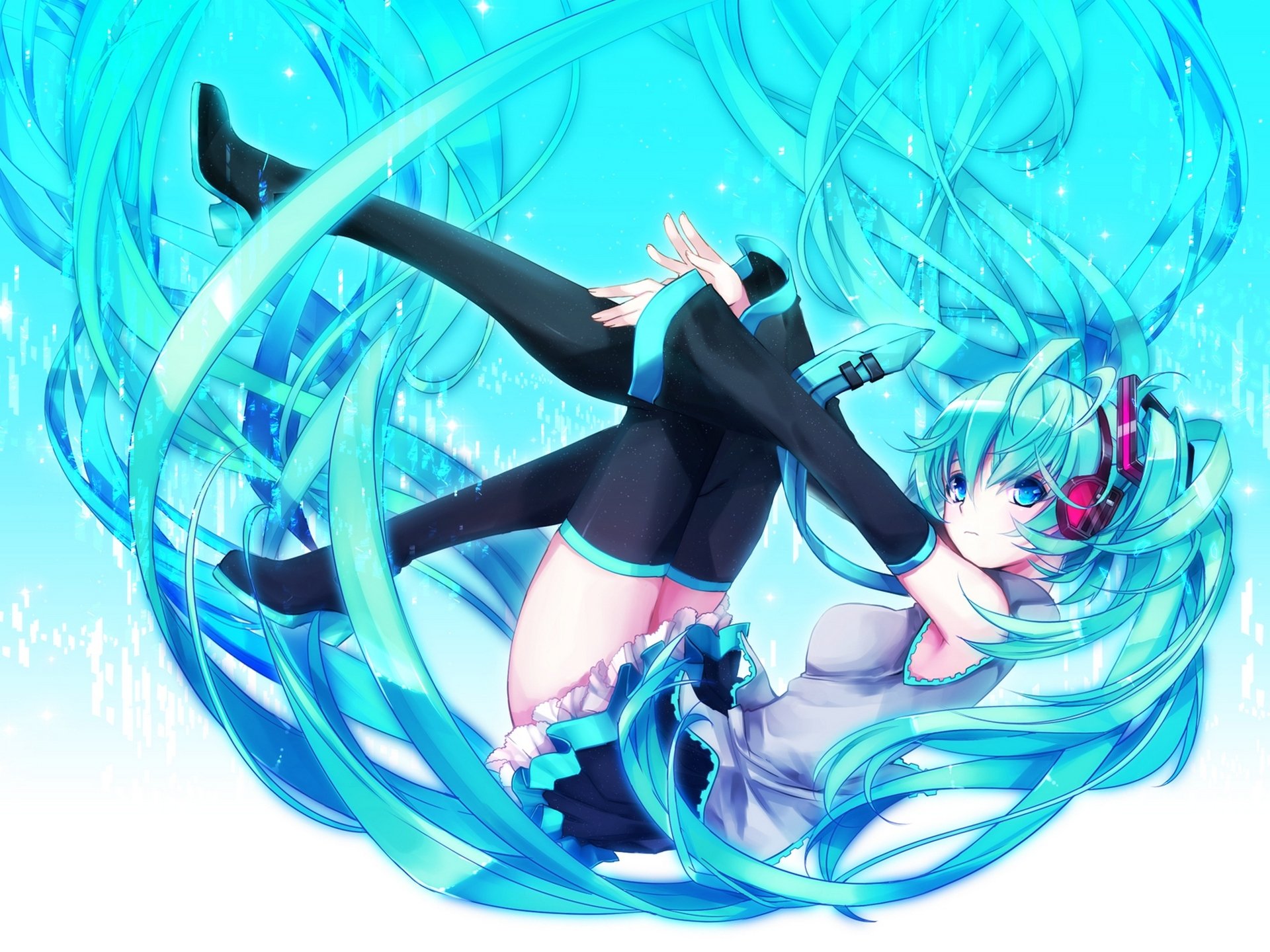 art yuki kira vocaloid hatsune miku girl vocaloid headphones drop