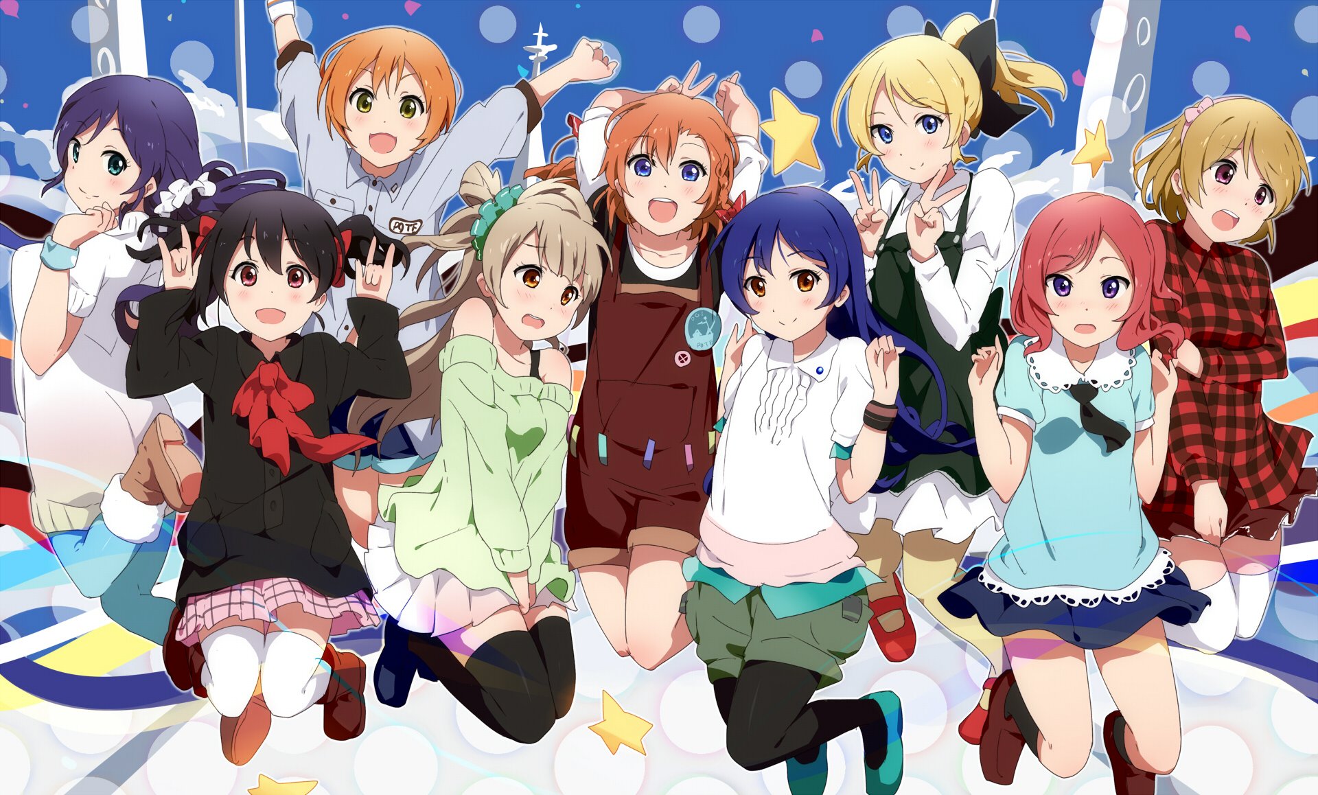 amor vivo no ídolo proyecto de la escuela yazawa nico nishikino maki minami kotori kousaka honoka sonoda umi hoshizora rin koizumi hanayo toujou nozomi ogipote