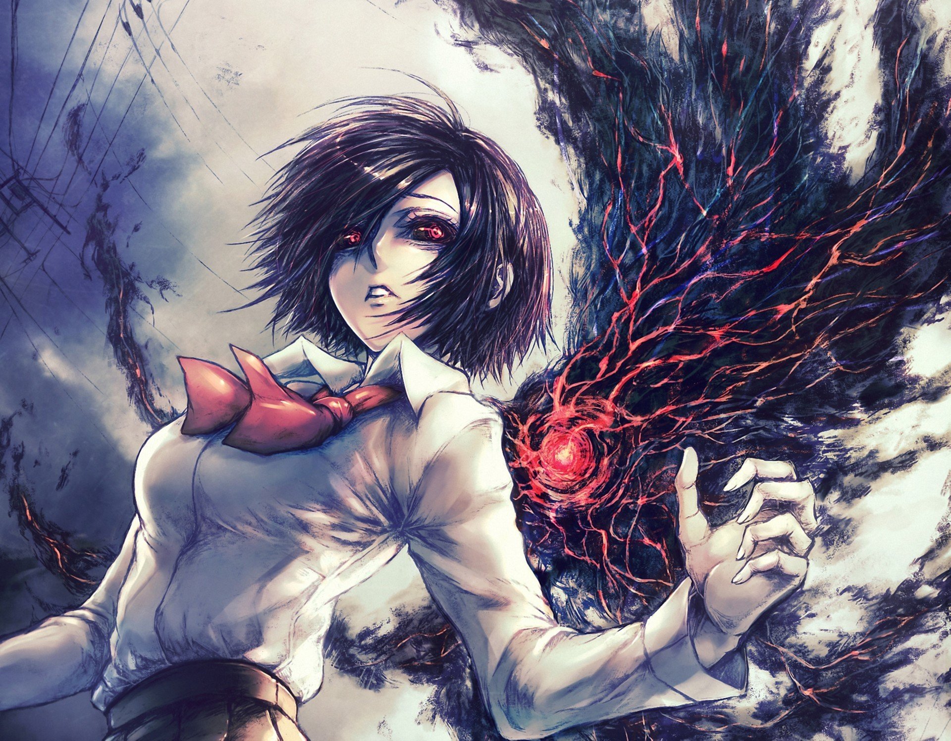 art tokyo ghoul tokyo monster tokyo ghoul kirishima touka girl eyes ghoul