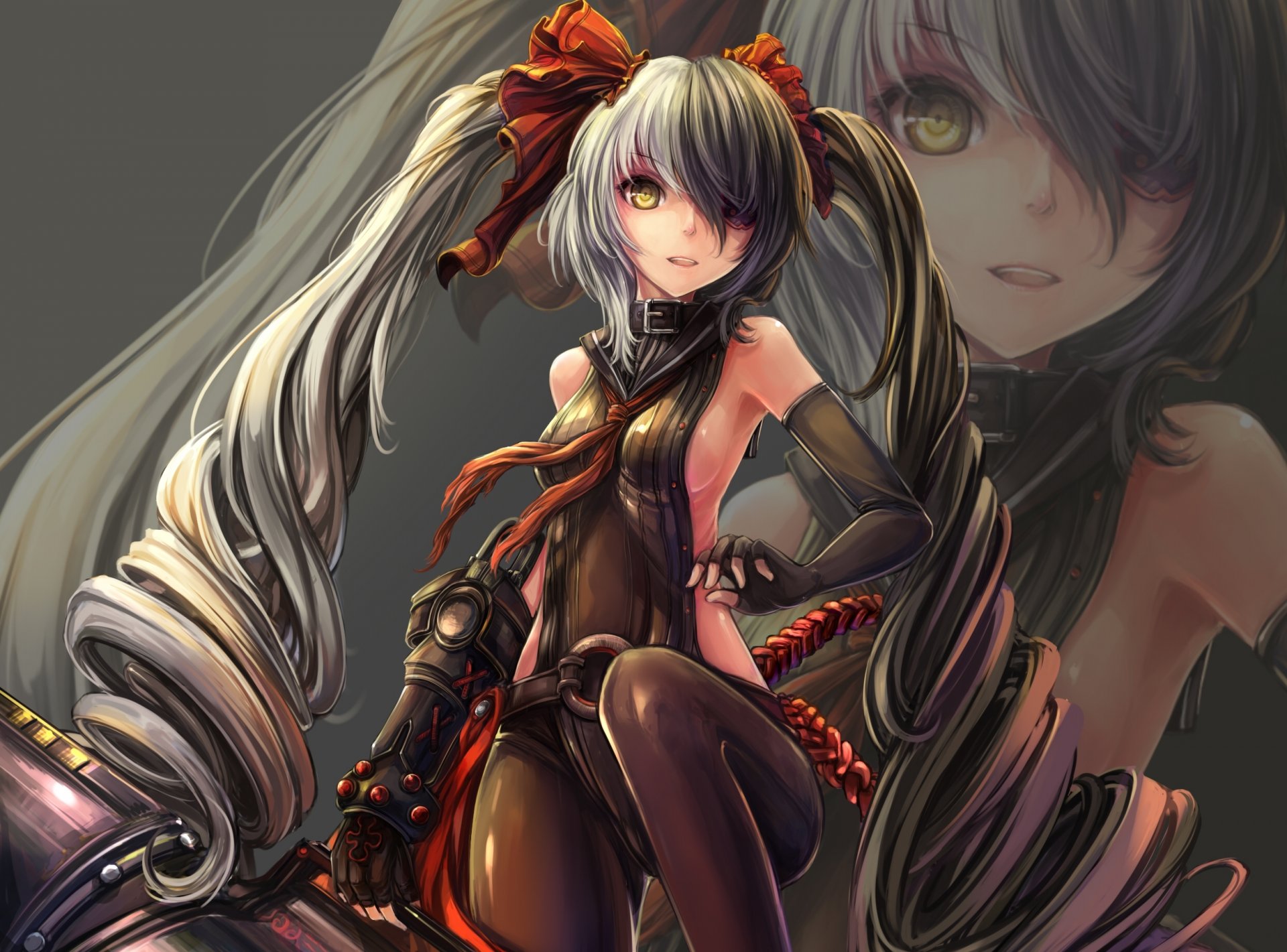 art girl pohwaran view pose background blade&soul