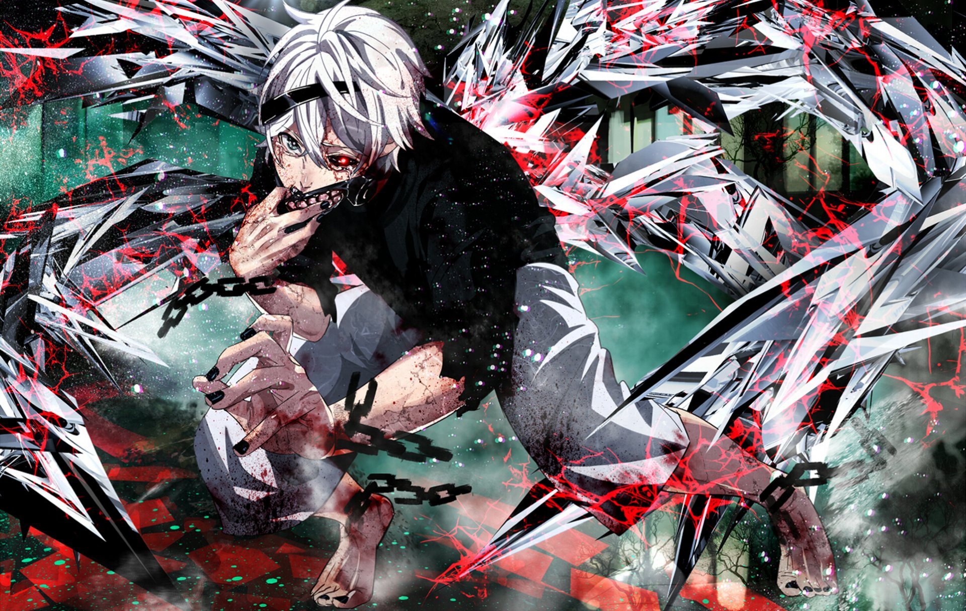 tokyo ghoul tokyo ghoul facet łańcuch opaska