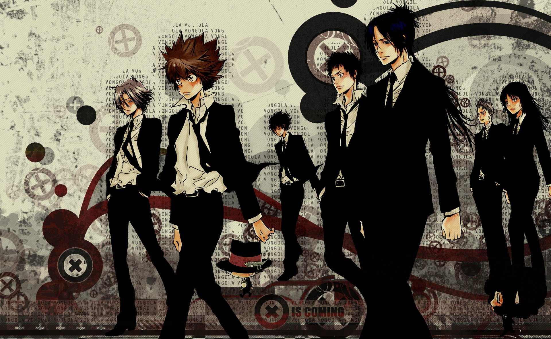 maestro-mafia renacido katekyo hitman renacido sawada tsunayoshi sawada tsunayoshi familia wongola personajes arte arte gokudera rokudo mukuro renacido yamomoto takeshi lar milch lambo hibari