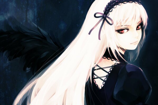 Gothic Demon white hair