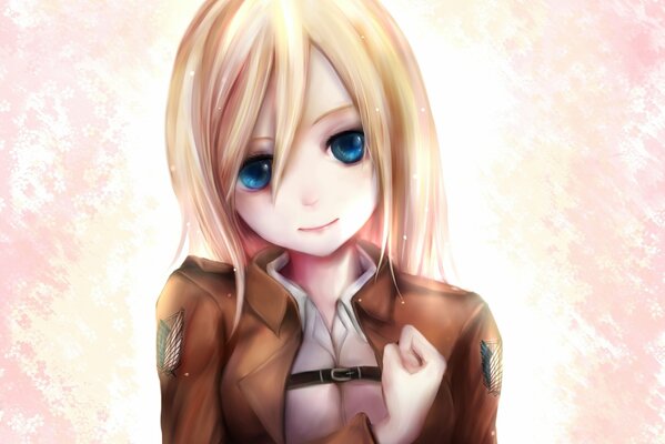 Anime chica con hermosos ojos