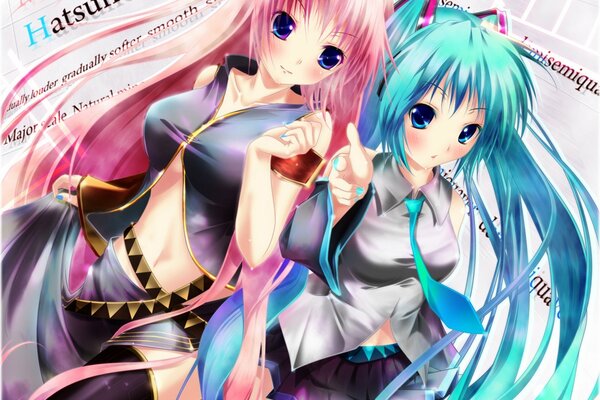 Hatsune miku deux filles