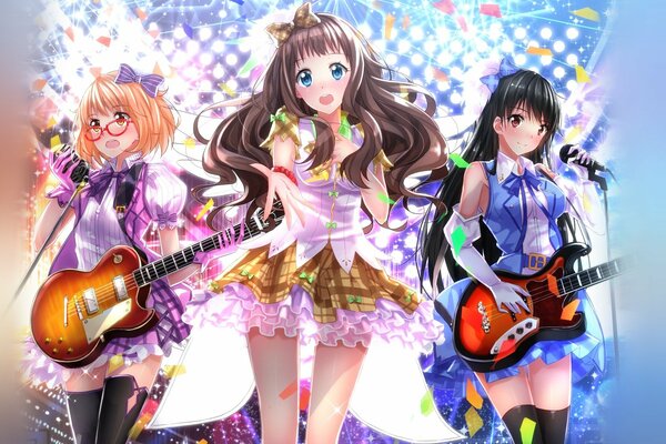 Grupo de chicas de música de anime