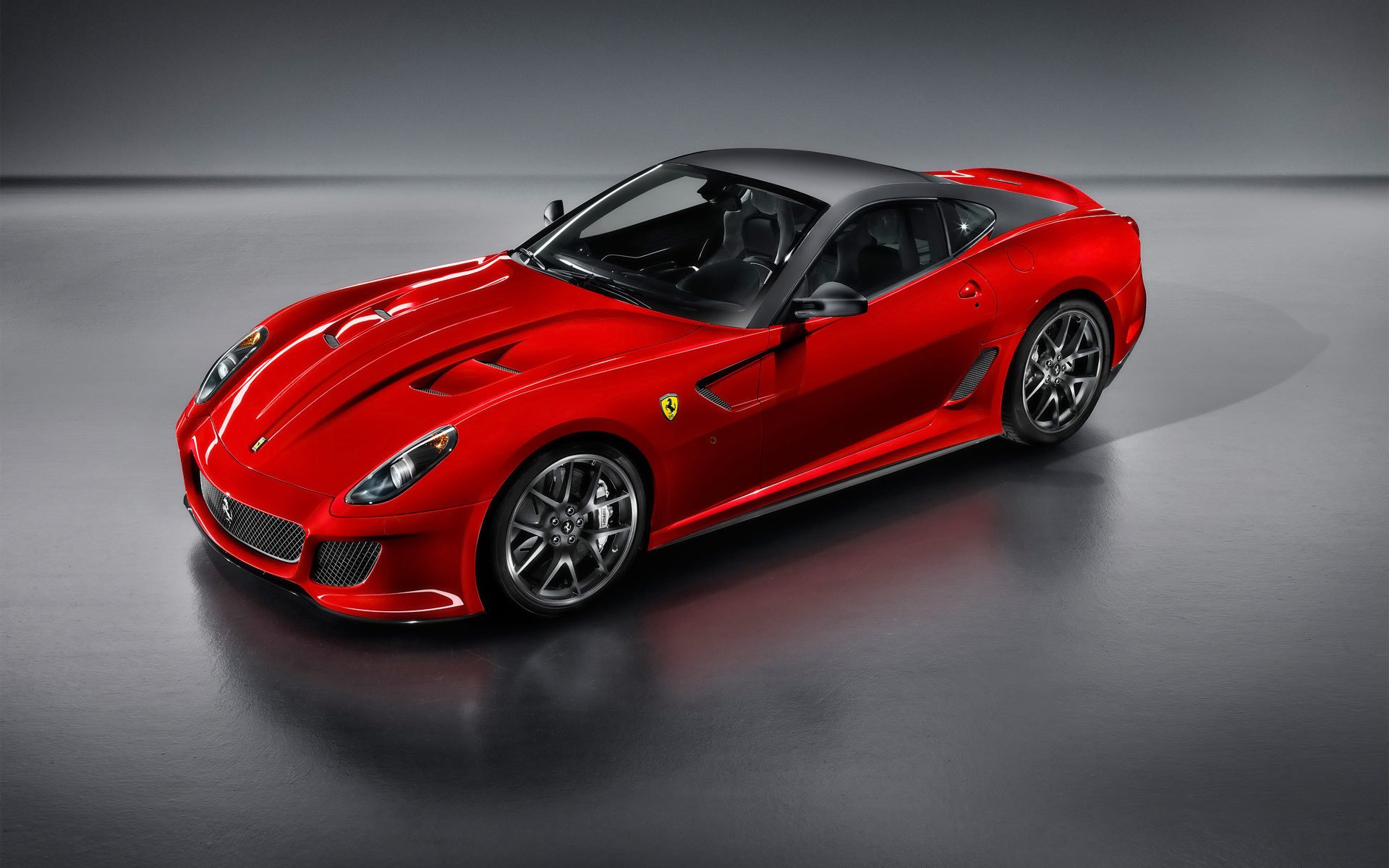 ferrari 599 gto auto sportiva rossa