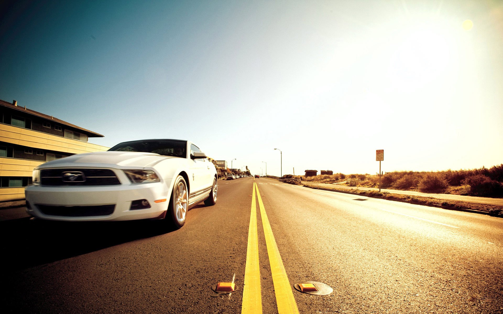 ford mustang coche del músculo 5.0 carretera