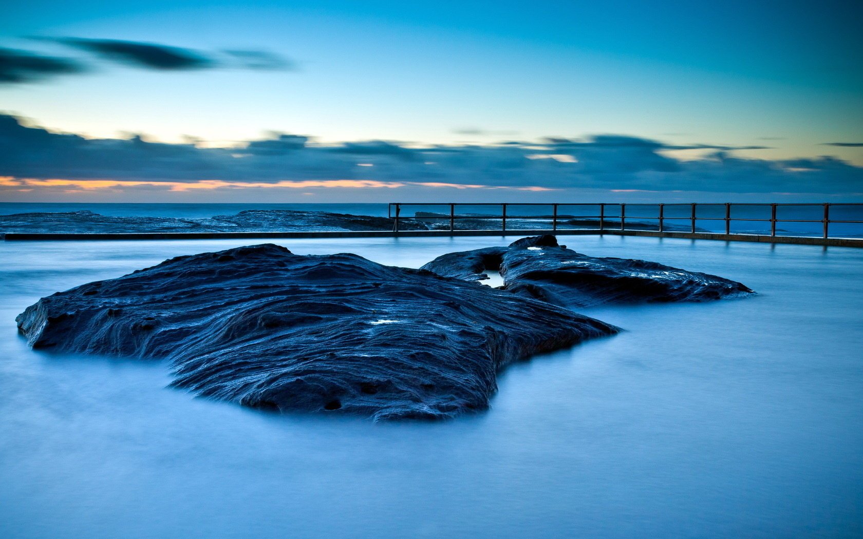 paesaggio notte mare