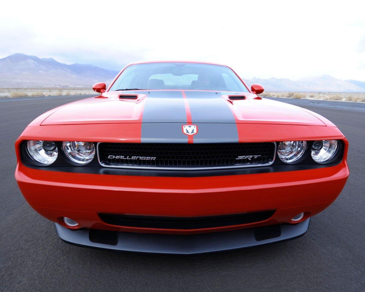 dodge challenger srt red