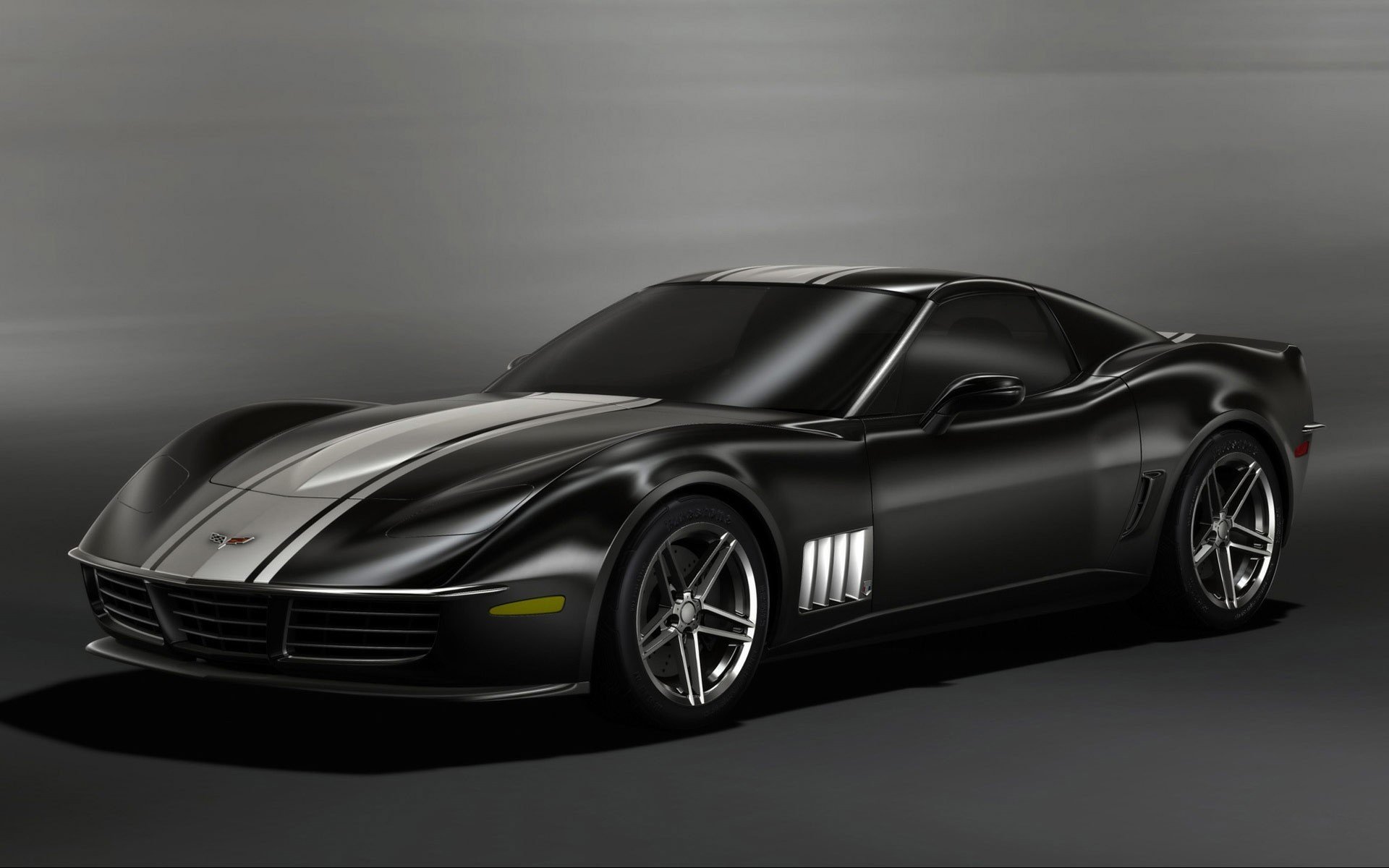 chevrolet corvette 3r concept black