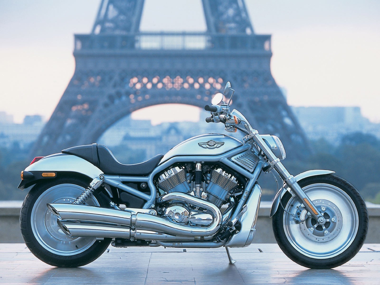 harley davidson paris landschaft motorrad