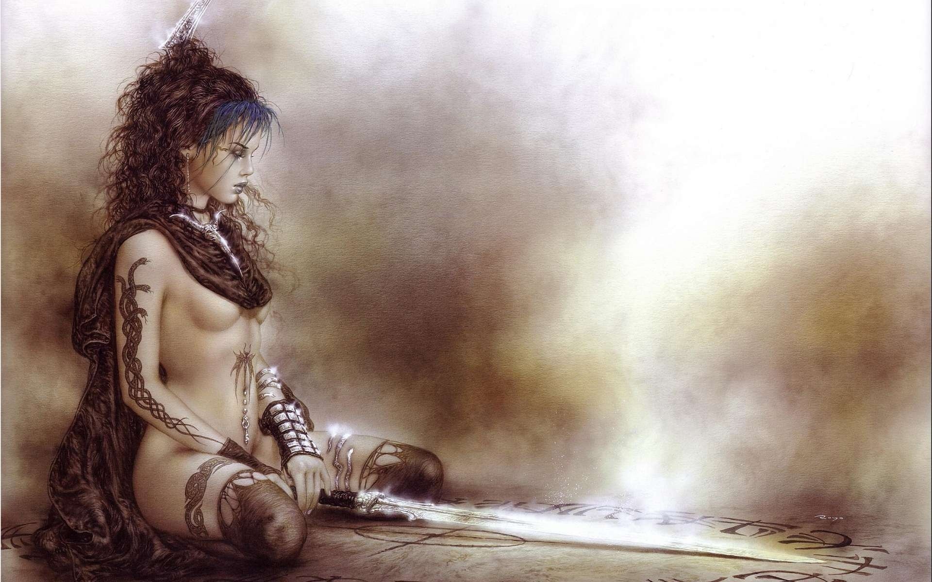 luis royo dziewczyna miecz