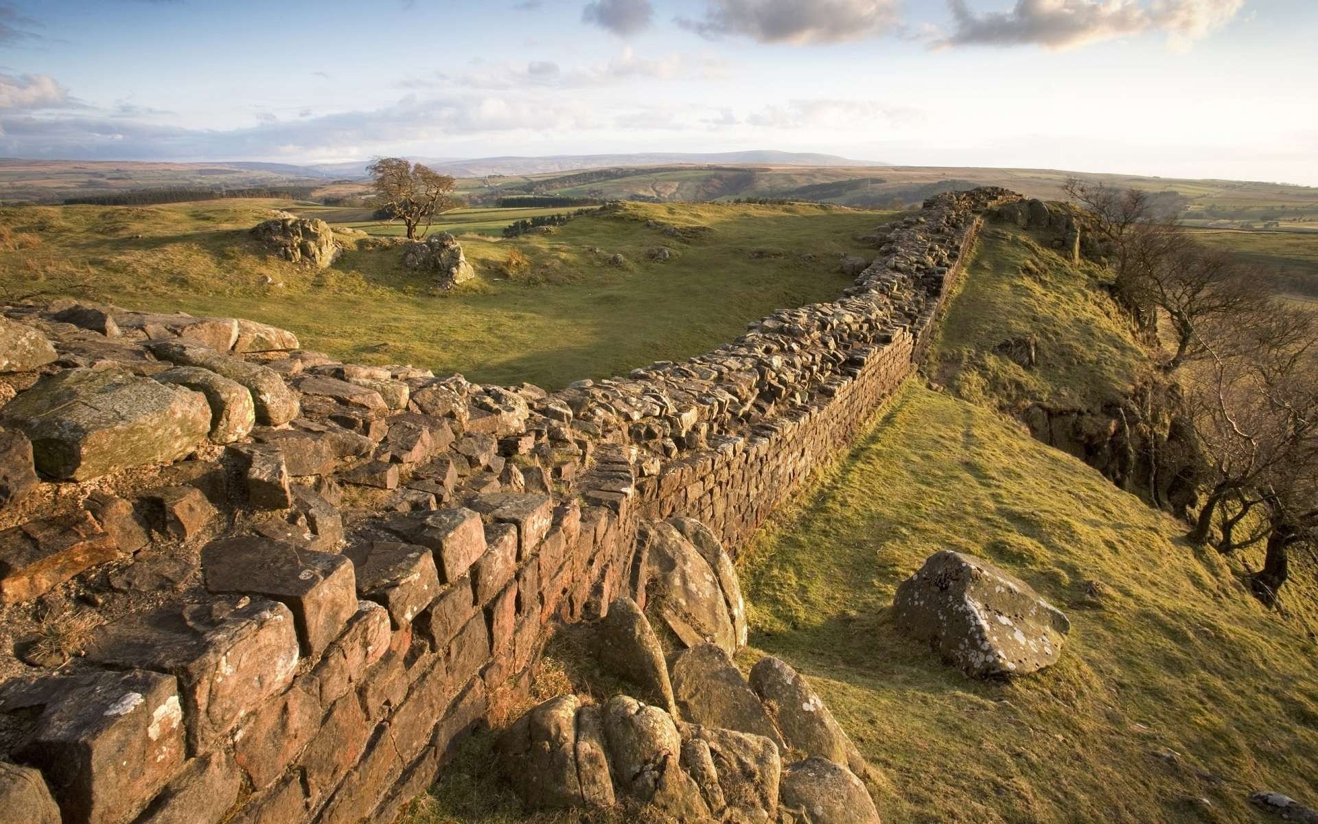 landscape england wall valley