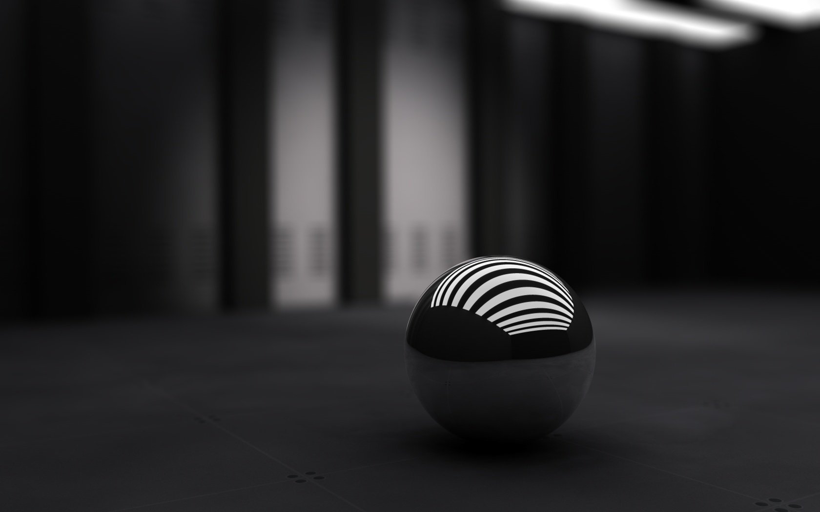 ball black background