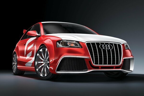 L Audi rouge chic est magnifique