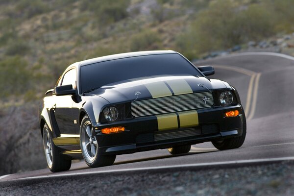 Ford Mustang Shelby car on the road