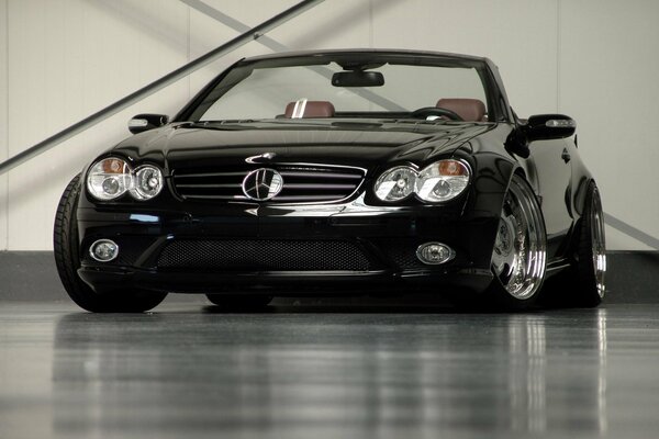 Car convertible Mercedes Benz black