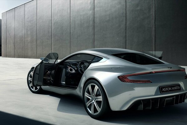 The legendary Aston Martin supercar with an open door