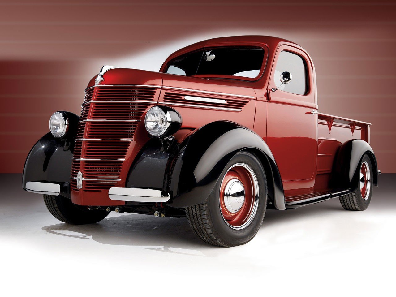 truck red old